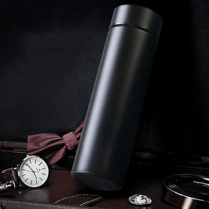 Stainless Steel Smart Water Bottle, Leak Proof, Double Walled, Keep Drink Hot & Cold, LCD Temperature Display