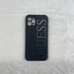 Guess Official Soft Phone Case For IPhone 13 12 11 Pro Max Mini For Apple Phone Xs XR Max 7 8 Plus Silicon Black Cover