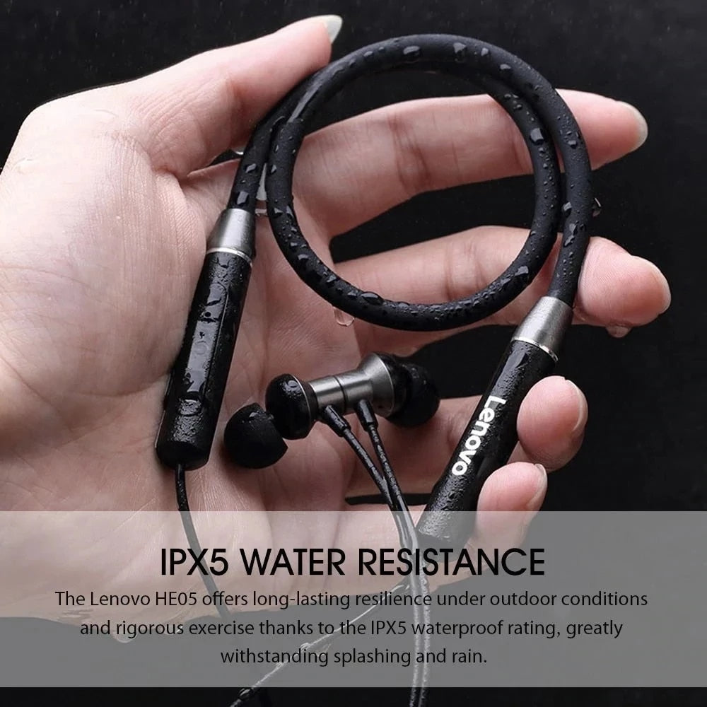 Lenovo Bluetooth Earphones HE05 Waterproof Sport Headset