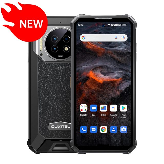 Oukitel WP19 Rugged Night Vision Smartphone 8 GB, 256 GB, 64M Camera, 90 Hz Helio G95