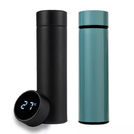 Stainless Steel Smart Water Bottle, Leak Proof, Double Walled, Keep Drink Hot &amp; Cold, LCD Temperature Display